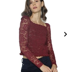 ONLY Floral Lace Top